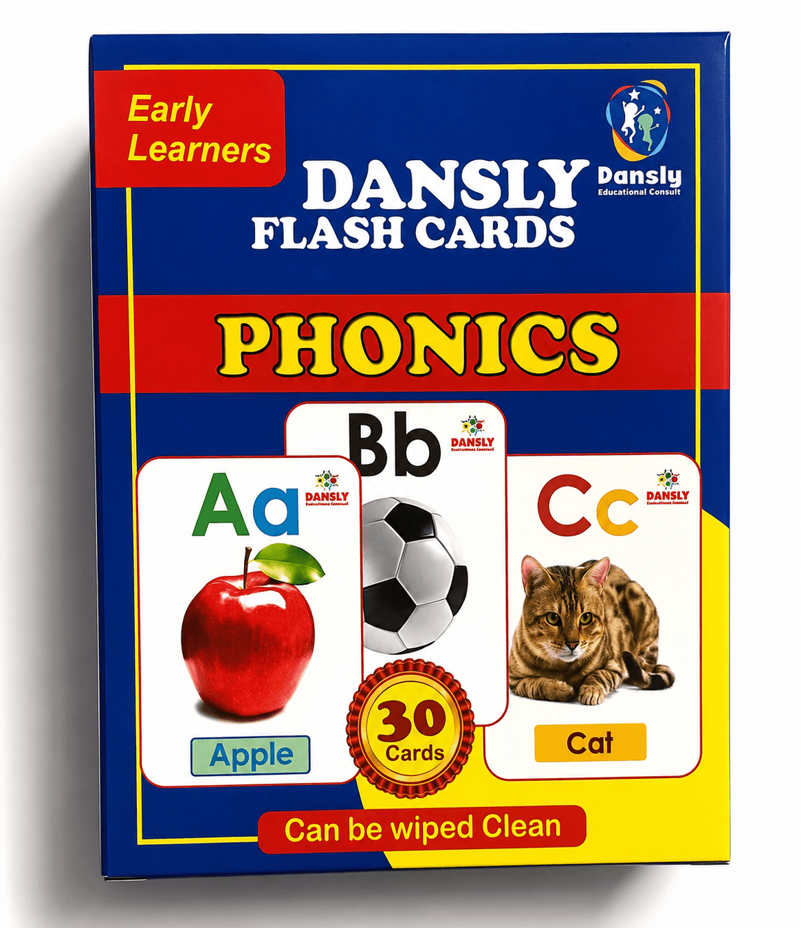 Phonics flash cards box